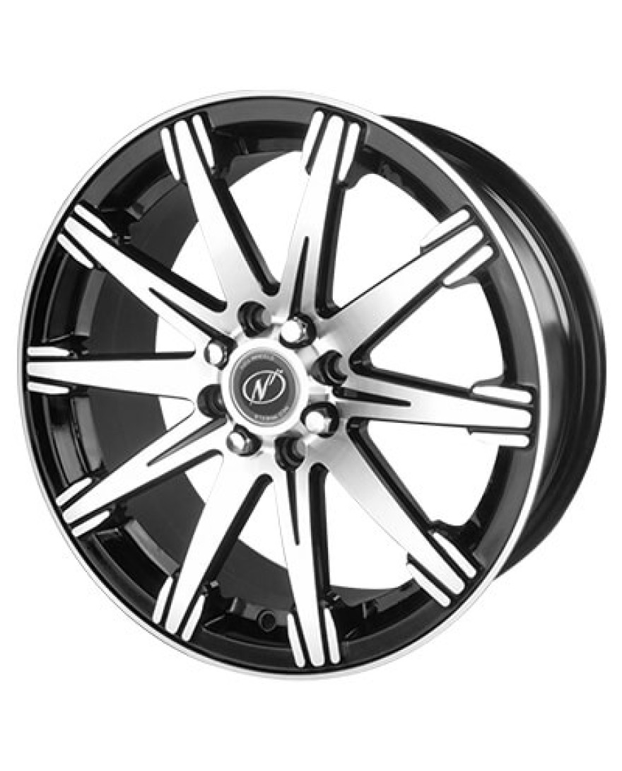 Spin in Black Machined finish. The Size of alloy wheel is 16x6.5 inch and the PCD is 8x100/108